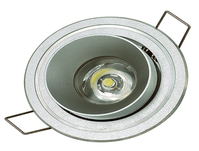 1*1W High power round LED ceiling spotlight